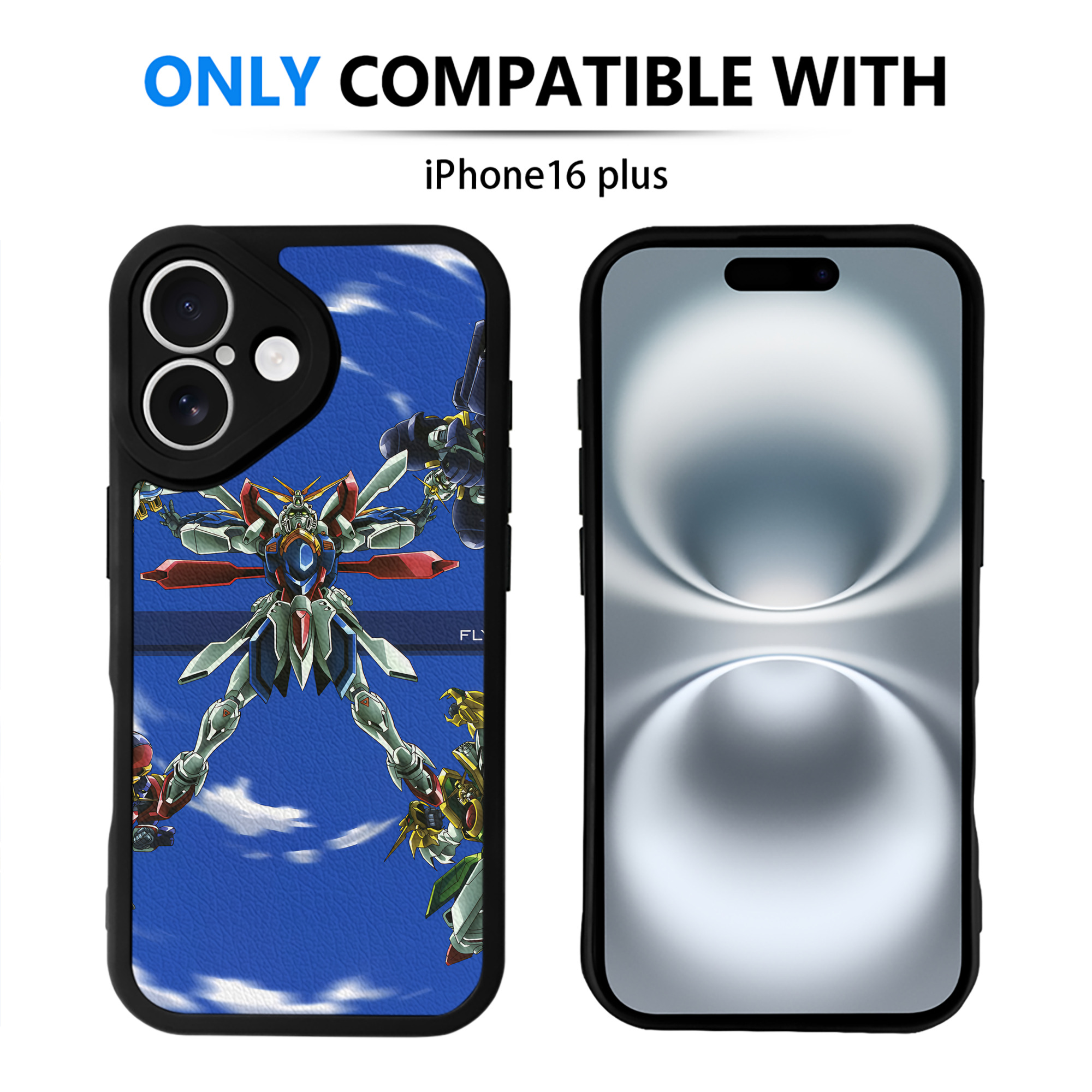 （画像用） 機動戦士ガンダム Mobile Suit Gundam 【iPhone 16シリーズ対応】シリコンスマホケース（レザー調） 材質：シリコン